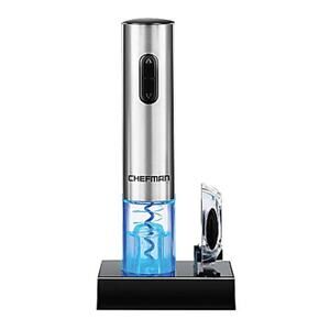 Chefman Stainless Steel Cordless Electric Wine Bottle Opener | NEW/NIB